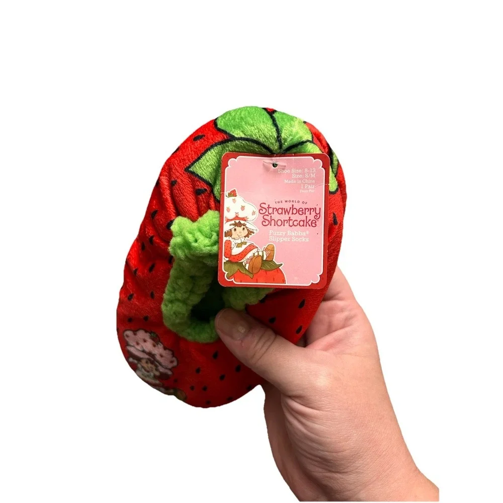 Strawberry‎ Shortcake Kids Small Medium Babba Slippers Soft Comfort House Lounge
